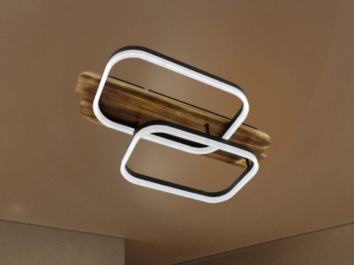 LED dizájn mennyezeti lámpa 95W, 7600lm, 3000-6500K CCT, dimmelhető, RF távirányítóval, IP20 - TA130