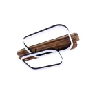 LED dizájn mennyezeti lámpa 95W, 7600lm, 3000-6500K CCT, dimmelhető, RF távirányítóval, IP20 - TA130