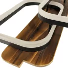 LED dizájn mennyezeti lámpa 95W, 7600lm, 3000-6500K CCT, dimmelhető, RF távirányítóval, IP20 - TA130