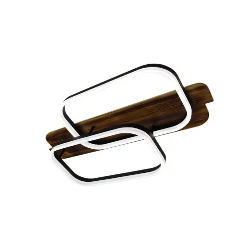 LED dizájn mennyezeti lámpa 95W, 7600lm, 3000-6500K CCT, dimmelhető, RF távirányítóval, IP20 - TA130