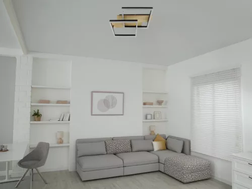 LED Mennyezeti lámpa 85W 6800lm 3000K–6500K dimmelhető IP20 TA1302/BW