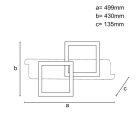 LED Mennyezeti lámpa 85W 6800lm 3000K–6500K dimmelhető IP20 TA1302/BW