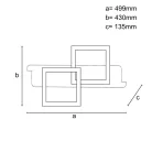 LED Mennyezeti lámpa 85W 6800lm 3000K–6500K dimmelhető IP20 TA1302/BW