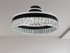 LED dizájn mennyezeti lámpa 85W, 6800lm, 3000-6500K CCT, dimmelhető, RF távirányítóval, IP20 - TA130