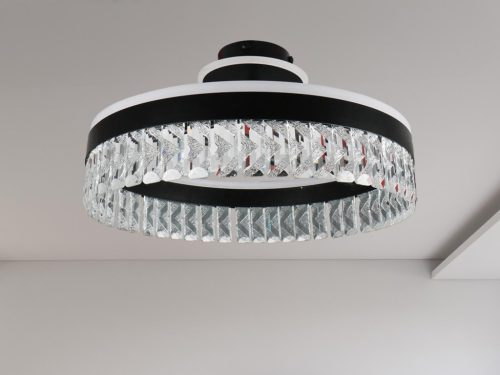 LED dizájn mennyezeti lámpa 85W, 6800lm, 3000-6500K CCT, dimmelhető, RF távirányítóval, IP20 - TA130