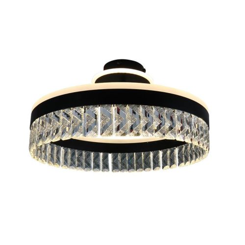 LED dizájn mennyezeti lámpa 85W, 6800lm, 3000-6500K CCT, dimmelhető, RF távirányítóval, IP20 - TA130