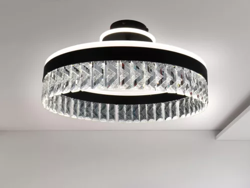 LED dizájn mennyezeti lámpa 85W, 6800lm, 3000-6500K CCT, dimmelhető, RF távirányítóval, IP20 - TA130