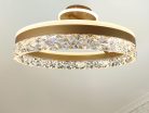 LED dizájn mennyezeti lámpa 85W dimmelhető 6800lm 3000K-6500K IP20 fém akril - TA1306/G