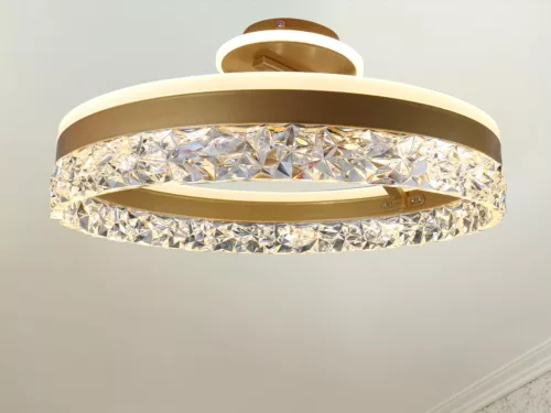 LED dizájn mennyezeti lámpa 85W dimmelhető 6800lm 3000K-6500K IP20 fém akril - TA1306/G