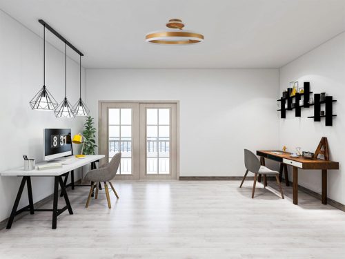 LED dizájn mennyezeti lámpa 86W 6880lm 3000K-6500K dimmelhető IP20 fém akril - TA1307/G