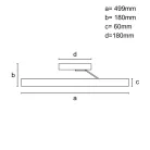 LED dizájn mennyezeti lámpa 86W dimmelhető 6880lm 3000K-6500K IP20 fém akril - TA1307/W