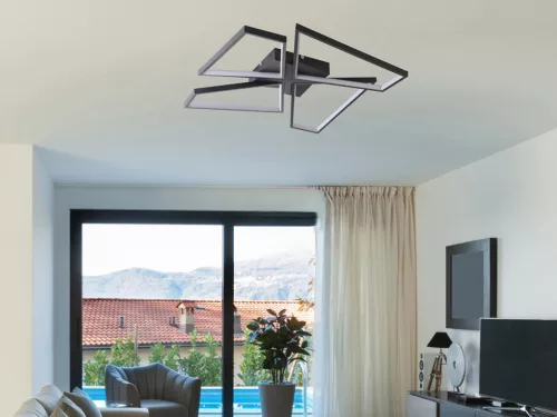 LED mennyezeti lámpa 115W, 6000lm, 3000K-6500K, dimmelhető, IP20, 550x550x90 mm - TA1312/B