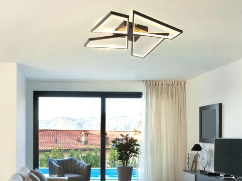 LED mennyezeti lámpa 115W, 6000lm, 3000K-6500K, dimmelhető, IP20, 550x550x90 mm - TA1312/B
