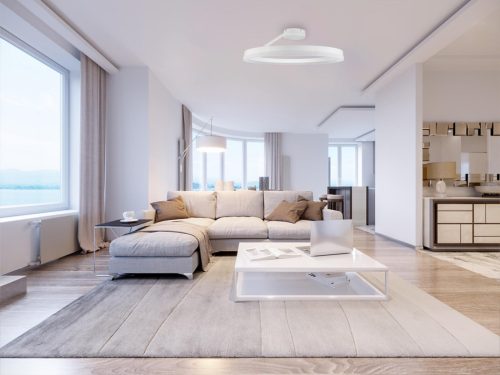 LED mennyezeti lámpa 40W, 2800lm, 3000K-6500K, dimmelhető, IP20, 499x170 mm - TA1313/W