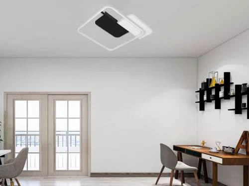 LED mennyezeti dizájn lámpa 70W, 4800 lm, 3000K–6500K, IP20, fém/akril – TA1316/WB