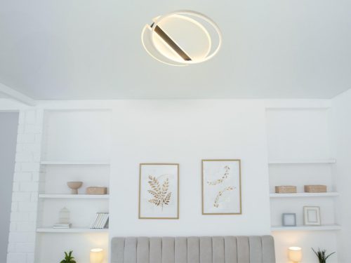 LED dizájn mennyezeti lámpa 80W, 4800Lm, 3000K-6500K, IP20 - TA1317/WB