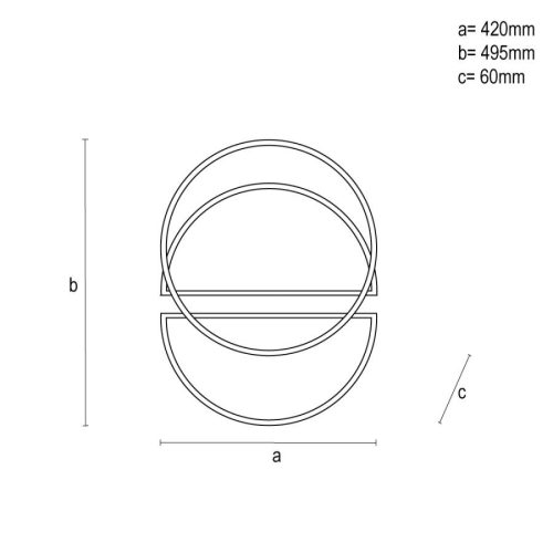 LED dizájn mennyezeti lámpa 80W, 4800Lm, 3000K-6500K, IP20 - TA1317/WB