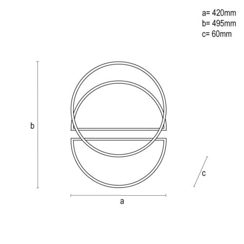 LED dizájn mennyezeti lámpa 80W, 4800Lm, 3000K-6500K, IP20 - TA1317/WB