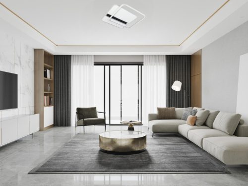 LED dizájn mennyezeti lámpa 95W, 4800Lm, 3000K-6500K, IP20 - TA1318/WB