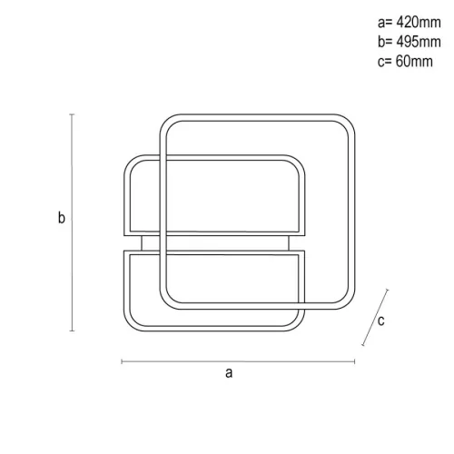 LED dizájn mennyezeti lámpa 95W, 4800Lm, 3000K-6500K, IP20 - TA1318/WB