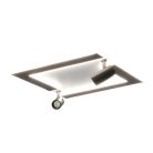 LED dizájn mennyezeti lámpa 80W, 4500Lm, 3000K-6500K, IP20 - TA1319/WB