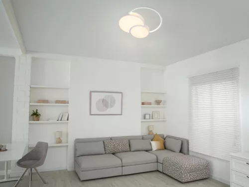 LED dizájn mennyezeti lámpa 60W, 4900Lm, 3000K-6500K, IP20 - TA1320/W