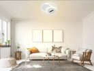 LED dizájn mennyezeti lámpa 90W, 7000Lm, 3000K-6500K, IP20 - TA1322/W