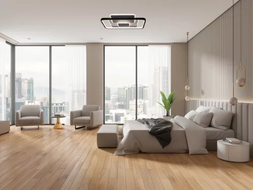 LED dizájn mennyezeti lámpa 110W, 6100Lm, 3000K-6500K, IP20 - TA1324/WB