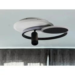   LED mennyezeti lámpa 65W, 4600 lm, 3000K–6500K, dimmelhető, IP20, fém-akril-szilikon kör - TA1326/WB