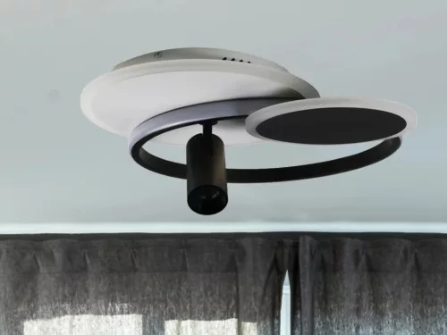 LED mennyezeti lámpa 65W, 4600 lm, 3000K–6500K, dimmelhető, IP20, fém-akril-szilikon kör - TA1326/WB