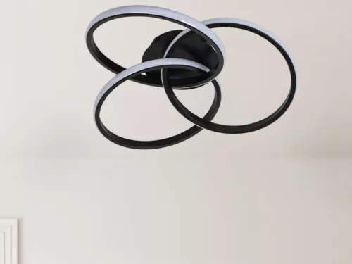 LED mennyezeti lámpa 70W, 3000-6500K, 3000 lm dimmelhető, IP20, fém-szilikon kör - TA1328/B