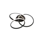 LED mennyezeti lámpa 70W, 3000-6500K, 3000 lm dimmelhető, IP20, fém-szilikon kör - TA1328/B