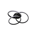 LED mennyezeti lámpa 70W, 3000-6500K, 3000 lm dimmelhető, IP20, fém-szilikon kör - TA1328/B