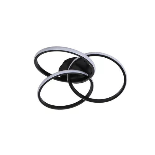 LED mennyezeti lámpa 70W, 3000-6500K, 3000 lm dimmelhető, IP20, fém-szilikon kör - TA1328/B