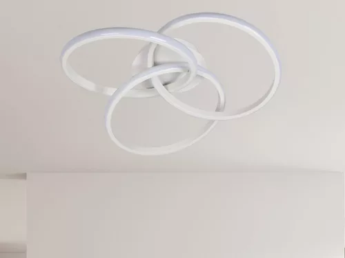 LED mennyezeti lámpa 70W, 5000 lm, 3000K–6500K, dimmelhető, IP20, fém-szilikon kör - TA1328/W