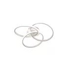 LED mennyezeti lámpa 70W, 5000 lm, 3000K–6500K, dimmelhető, IP20, fém-szilikon kör - TA1328/W