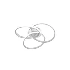 LED mennyezeti lámpa 70W, 5000 lm, 3000K–6500K, dimmelhető, IP20, fém-szilikon kör - TA1328/W