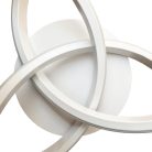 LED mennyezeti lámpa 70W, 5000 lm, 3000K–6500K, dimmelhető, IP20, fém-szilikon kör - TA1328/W