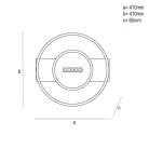 LED mennyezeti lámpa 60W, 4500 lm, 3000K–6500K, IP20, fém-akril kör - TA1330/WB