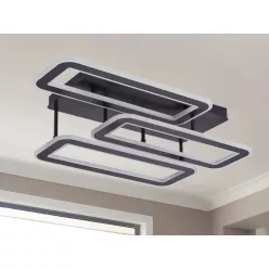   LED mennyezeti lámpa 90W, 6000 lm, 3000K–6500K, IP20, fém-akril - TA1338/B