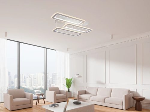 LED mennyezeti lámpa 90W, 8500 lm, 3000K–6500K, IP20, fém-akril - TA1338/W