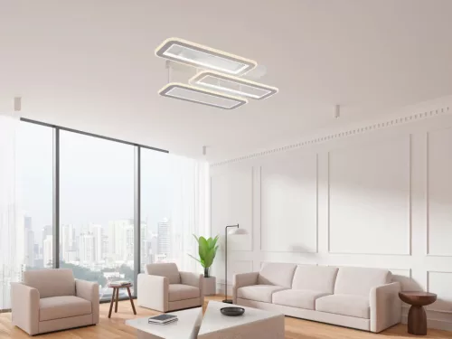 LED mennyezeti lámpa 90W, 8500 lm, 3000K–6500K, IP20, fém-akril - TA1338/W