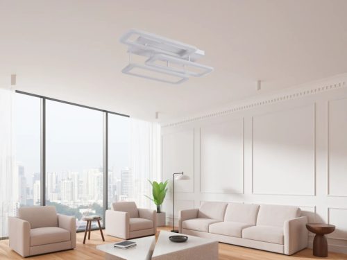 LED mennyezeti lámpa 90W, 8500 lm, 3000K–6500K, IP20, fém-akril - TA1338/W