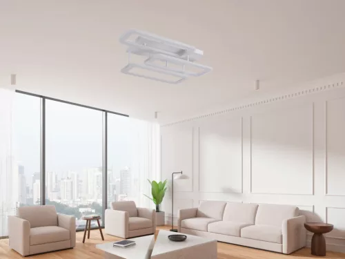 LED mennyezeti lámpa 90W, 8500 lm, 3000K–6500K, IP20, fém-akril - TA1338/W