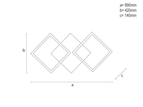 LED dizájn mennyezeti lámpa 85W 5500lm 3000K-6500K IP20 - TA1341/B