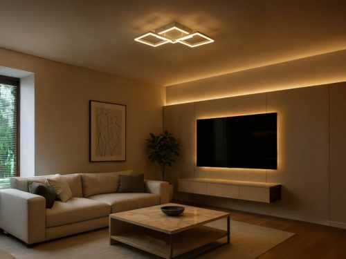 LED dizájn mennyezeti lámpa 85W 890x420x140 mm 3000K-6500K IP20 - TA1341/W