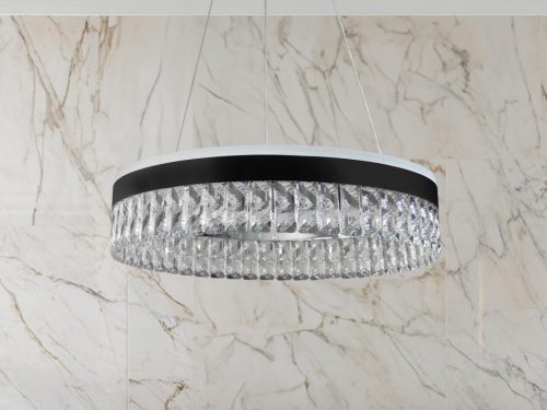 LED dizájn mennyezeti lámpa 90W, 7200lm, 3000-6500K CCT, dimmelhető, RF távirányítóval, IP20 - TA230