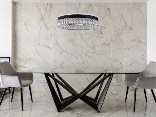 LED dizájn mennyezeti lámpa 90W, 7200lm, 3000-6500K CCT, dimmelhető, RF távirányítóval, IP20 - TA230