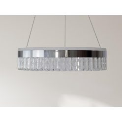   LED dizájn függesztett mennyezeti lámpa 90W, 7200 lm, 3000K-6500K, dimmelhető, IP20 - TA2300/CH