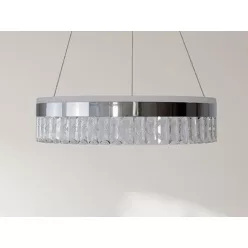   LED dizájn függesztett mennyezeti lámpa 90W, 7200 lm, 3000K-6500K, dimmelhető, IP20 - TA2300/CH